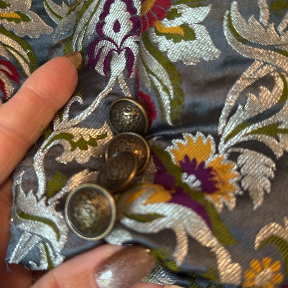 Aratta Renaissance Silk Jacquard Blazer, Size XS Bridgerton Jacket - Picture 15 of 17